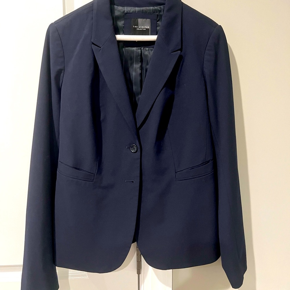 Navy Suit Jacket from The Limited. Size 6.